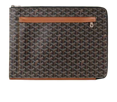 Goyard Goyardine Sorbonne Document Holder, &pound;695, Accessories, Brown, Canvas, Front view
